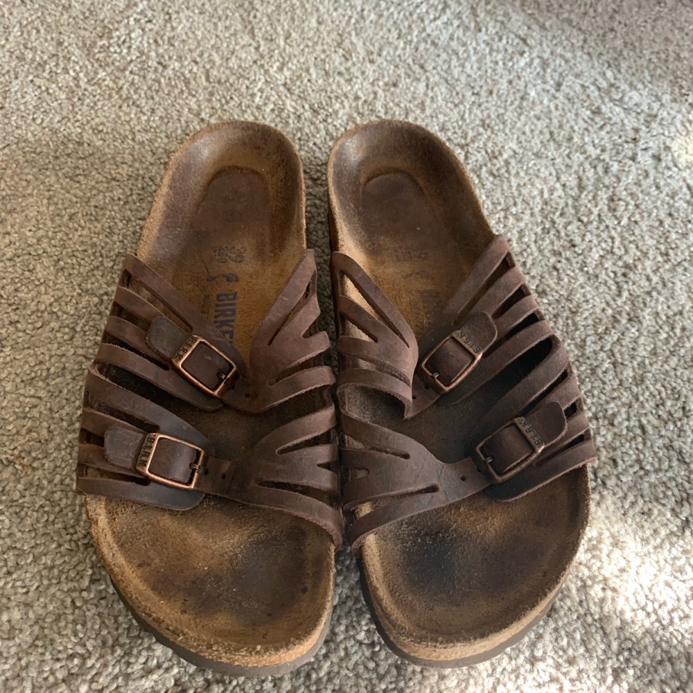 Birkenstock Granada, piled leather size 39